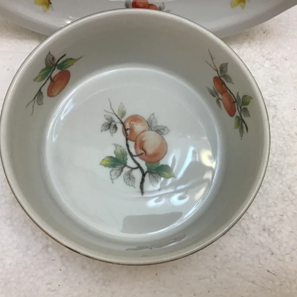 VTG set of 2 Baking Dishes-Fruit Design-From Oven To Table-Home Kitchen Cooking